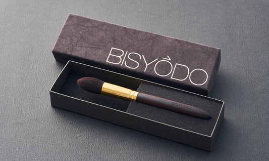 【ウエダ美粧堂化粧筆】ハイライトチークブラシ(丸)G-HC-01