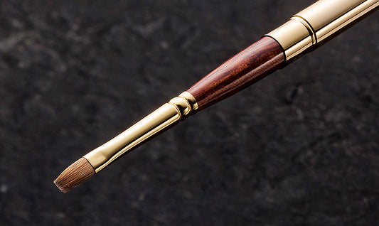 【ウエダ美粧堂化粧筆】キャップ付リップブラシ (平)B-PL-01