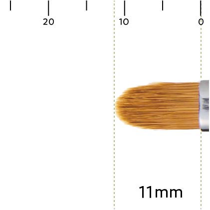 【ウエダ美粧堂化粧筆】キャップ付きコンシーラーブラシ(丸平)S-516
