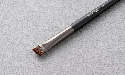 【ウエダ美粧堂化粧筆】アイブローブラシ(アングル)S-511