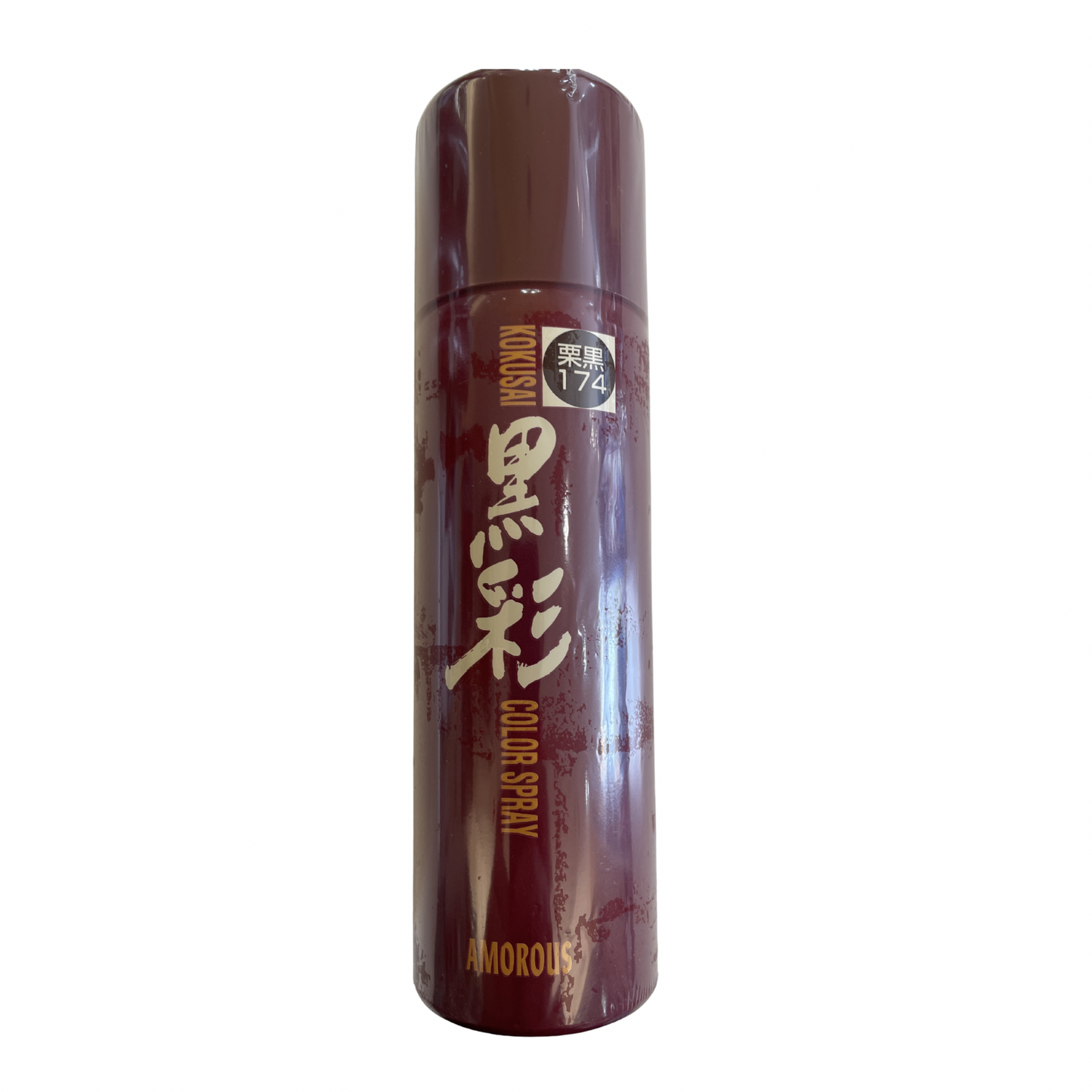 【支店在庫処分品】アモロス 黒彩 ヘアカラースプレー 174 栗黒 135ml（93g）