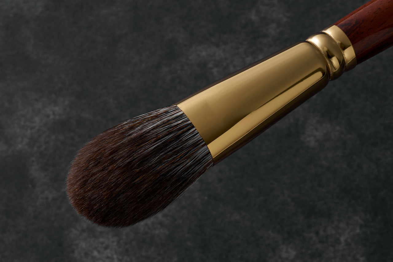 ウエダ美粧堂化粧筆】パーフェクトフィットチークブラシ（丸平）B-C-02