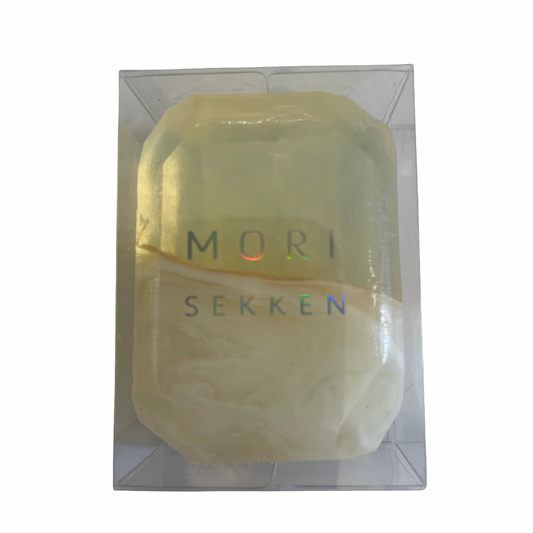 【支店在庫処分品】＜森石鹸＞宝石石鹸 シトリン レモン＆オレンジスイートの香り 55g/1個