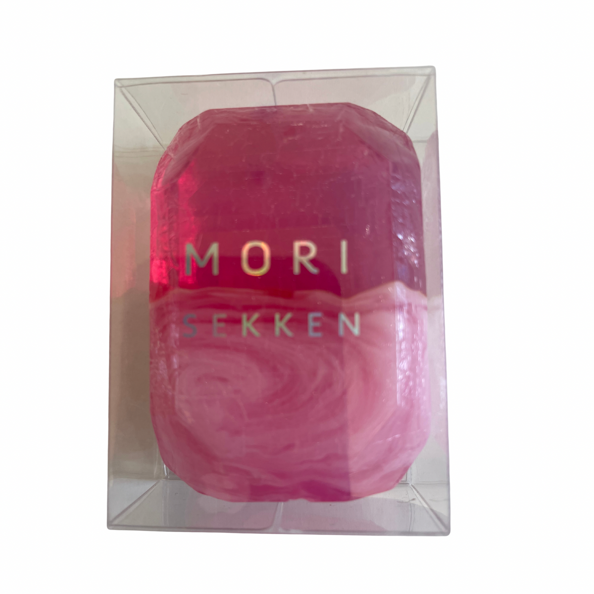 【支店在庫処分品】＜森石鹸＞宝石石鹸 ガーネット フレッシュカットローズの香り 55g/1個