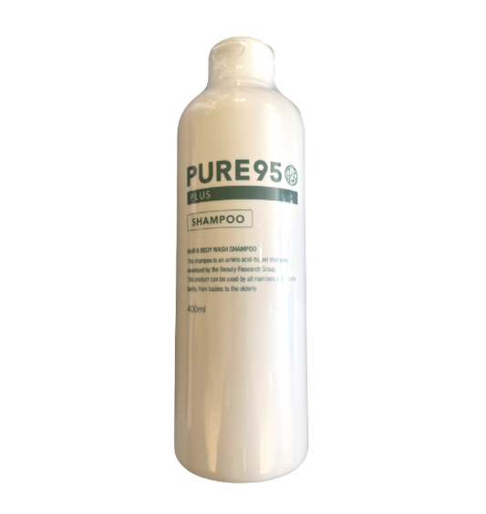【支店在庫処分品】PURE95（ピュア95）　プラスシャンプー　 400ml（ハーバルグリーンの香り）