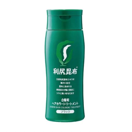 【支店在庫処分品】利尻 ヘアカラートリートメント ブラック 200g